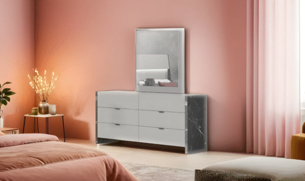 Jennifer Italia Mah Jong Mirror in Gray - Image 2
