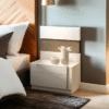 Jennifer Italia Monceau 2 Drawers Nightstand in White