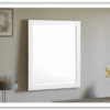 Coaster Furniture Jessica Mirror in White Wooden Frame
