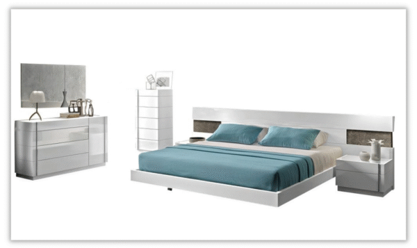 Jennifer Italia Monceau 2 Drawers Nightstand in White - Image 4