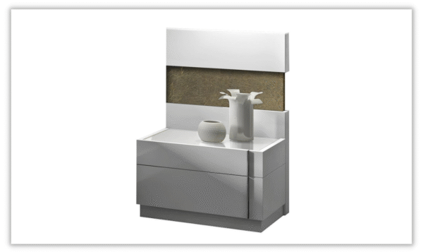 Jennifer Italia Monceau 2 Drawers Nightstand in White - Image 8