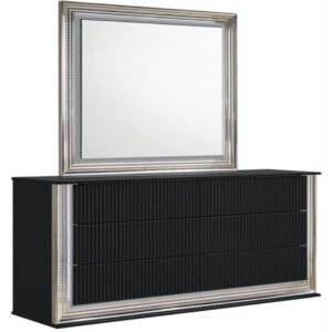 Global Furniture Aspen Square Mirror with LED Light