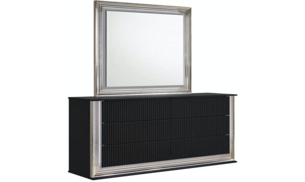Global Furniture Aspen Square Mirror with LED Light