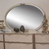 AICO Camden Court Oval Dresser Mirror in Taupe Metal Frame