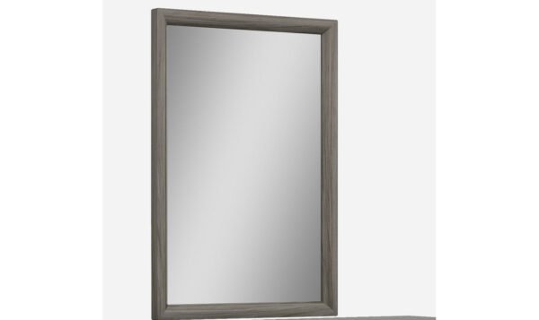 Jennifer Italia Nattier Rectangle Dresser Mirror in Chestnut Brown Wood Frame Finish