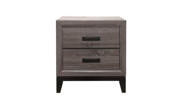 Global Furniture Laura 2-Drawers Nightstand in Two Tone Finish