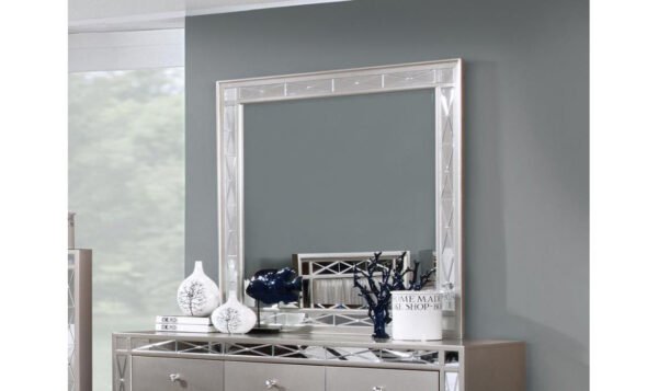 Coaster Furniture Leighton Mirror in Metallic Mercury Finish