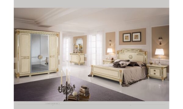 ESF Furniture Liberty Rectangle Dresser Mirror in White Frame
