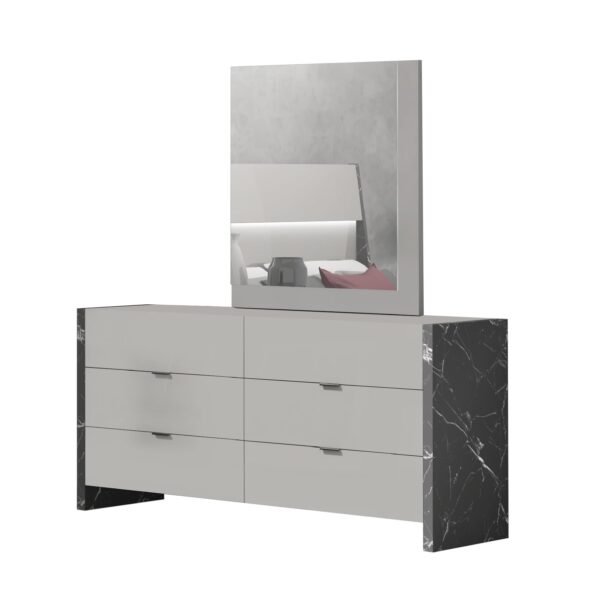 Jennifer Italia Mah Jong Mirror in Gray - Image 4